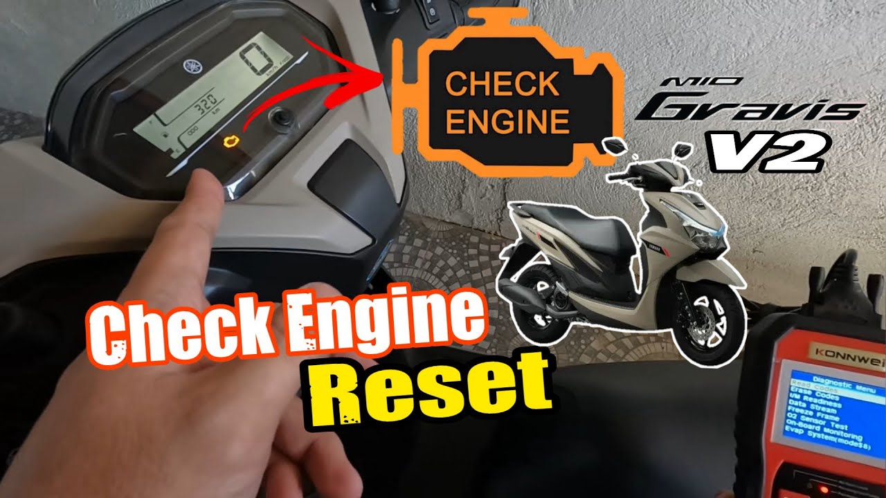 Yamaha Mio Gravis 2024 V2, Paano Mag Reset ng Check Engine | Motopaps