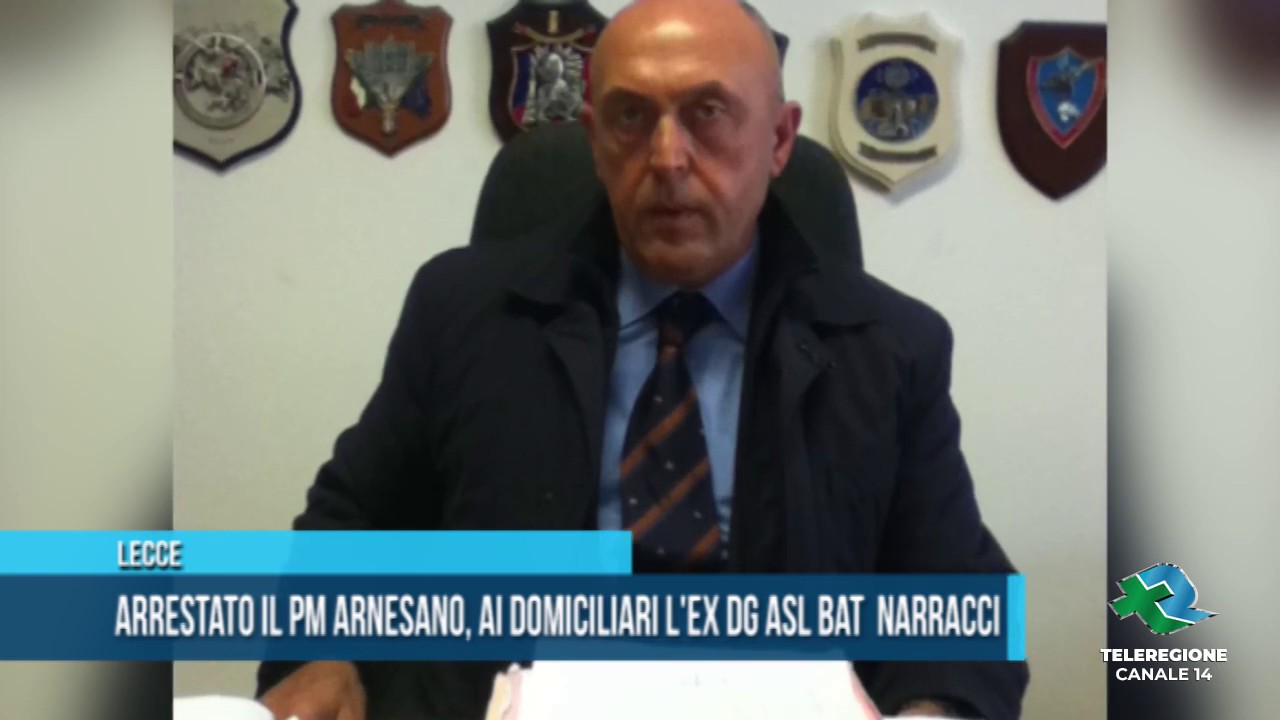 LECCE | Arrestato il pm Arnesano, ai domiciliari l'ex direttore ASL Bat Ottavio Narracci