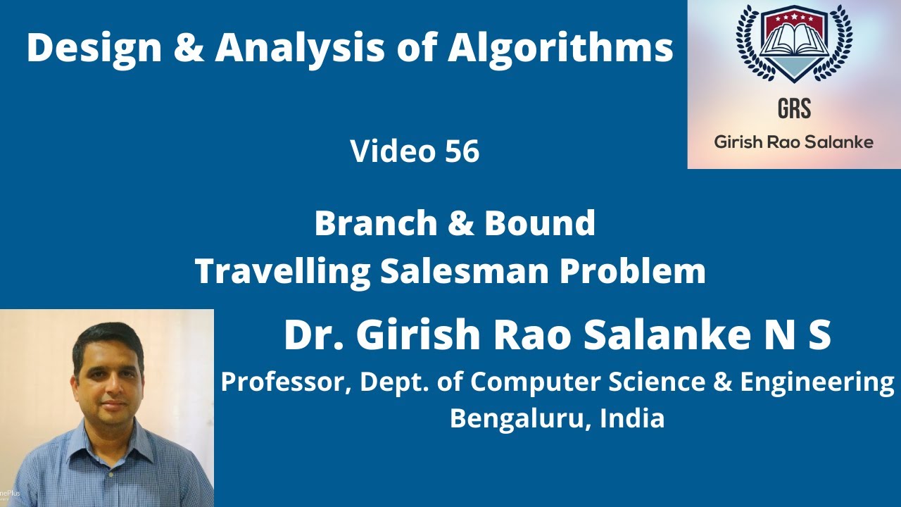 56  Travellig Salesman Problem using Branch & Bound