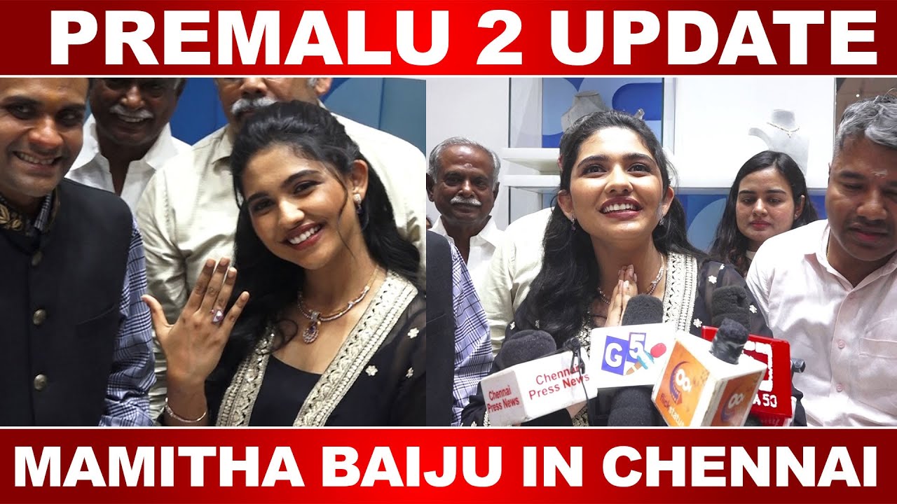 Mamitha Baiju😍😱 I Premalu Part 2 Update I Glow Diamond Jewellery | Cinema5D