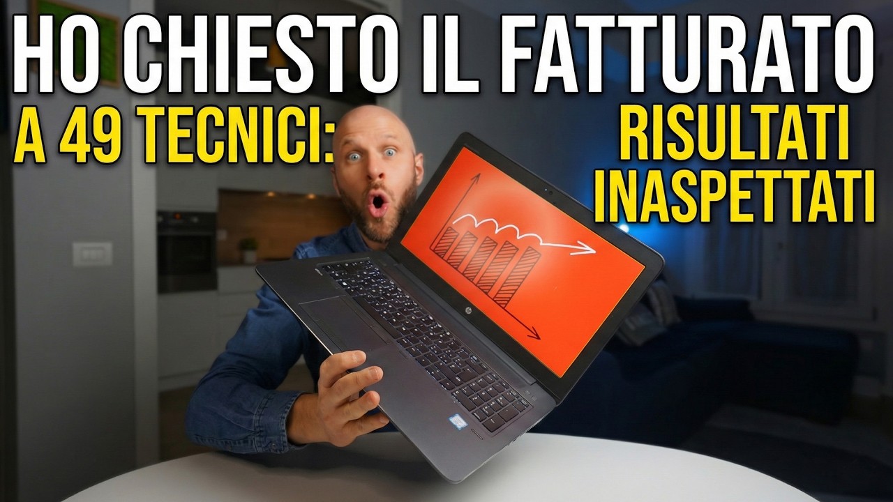 Ho chiesto il FATTURATO a 49 Tecnici: Risultati INASPETTATI 📉