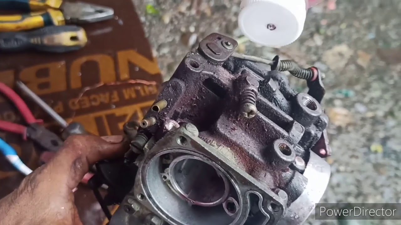 Cleaning carburator F6A12VALVE scrum