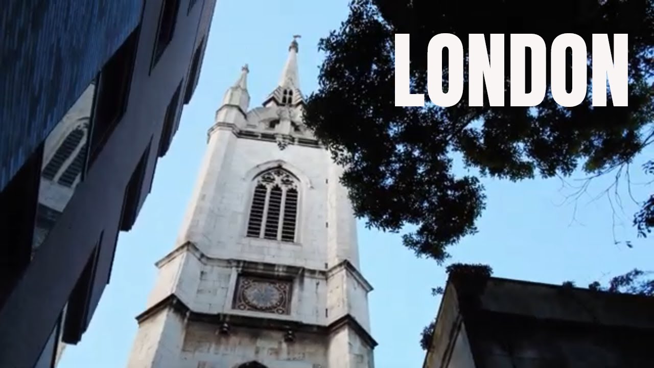 London Walk | Monument to St Dunstan in the East