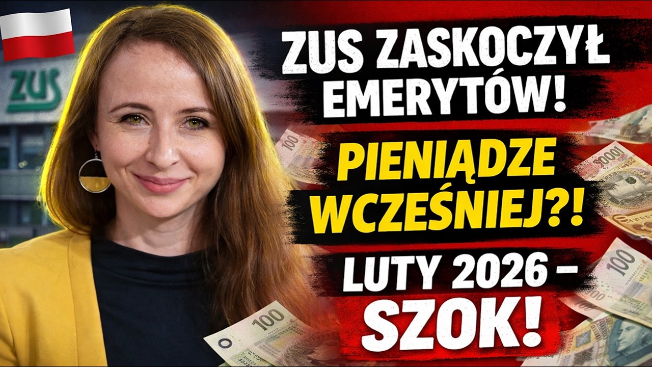 Pilne Zmiany w ZUS 2026 | Wcześniejsze wypłaty emerytur, waloryzacja i przeliczenia bez wniosku