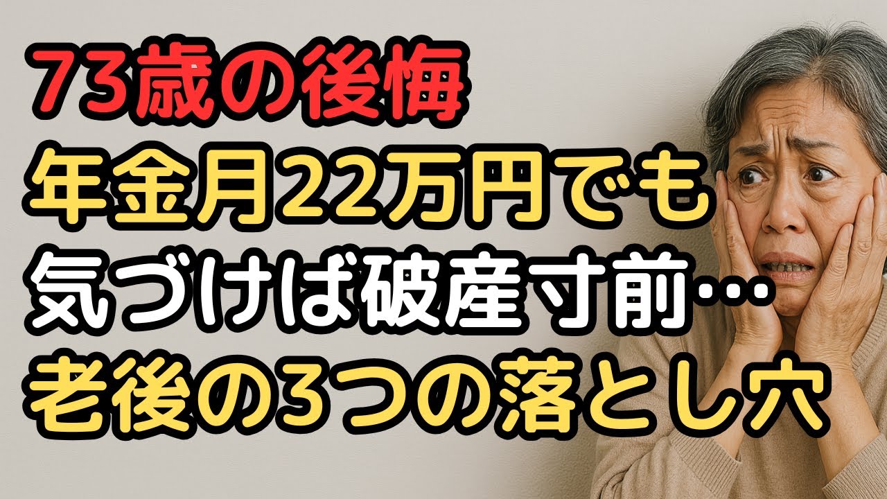 年金月22万円でも老後破産寸前73歳女性の致命的ミス【絶対に避けるべき罠3選】