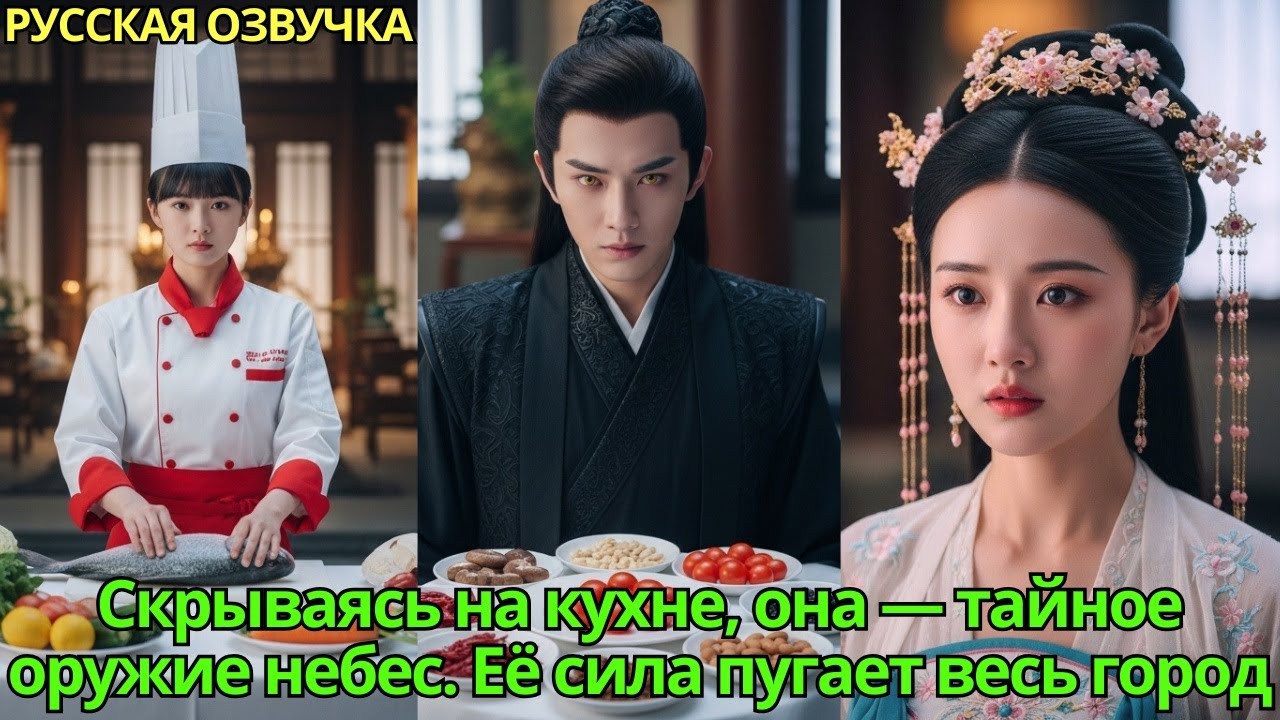 Скрываясь на кухне, она — тайное оружие небес. Её сила пугает весь город#дорама #drama #2025