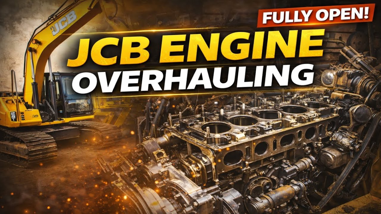 JCB Engine Complete Overhauling Process | JCB इंजन पूरी तरह खोलकर ओवरऑयलिंग कैसे की जाती है