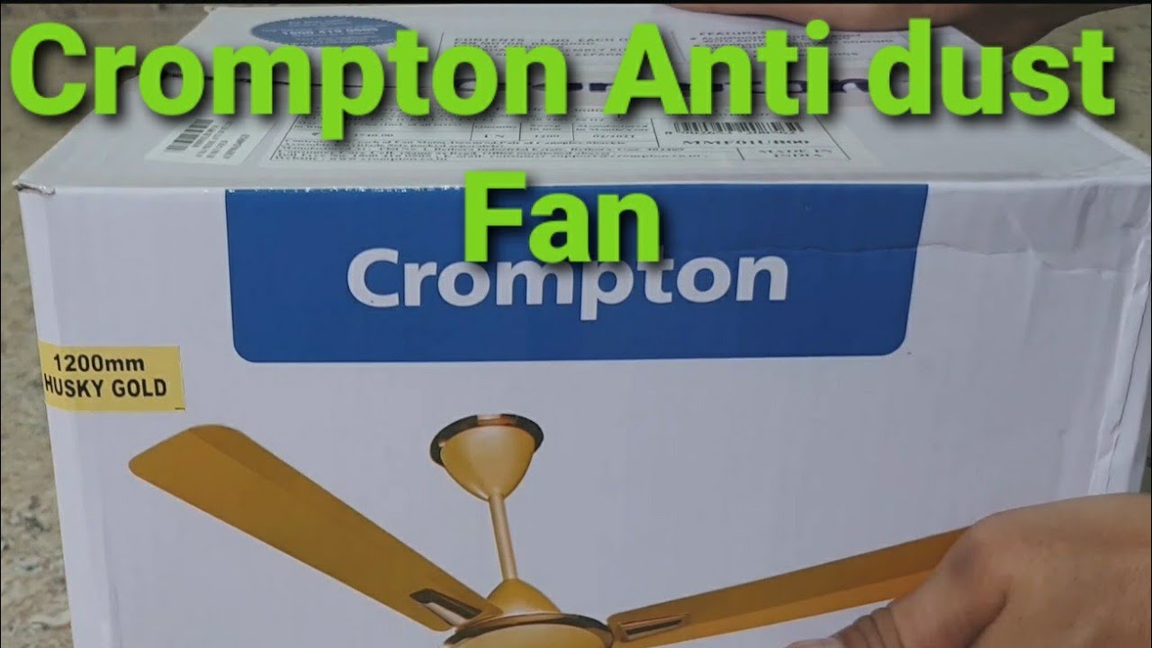 Unboxing Crompton Anti dust hi speed fan & Installation work 