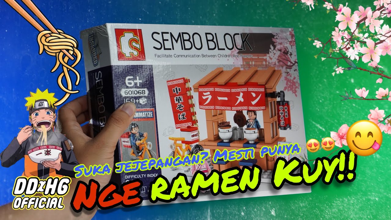 Ramen Shop Sembo Block 601068 Japanese Shops Unboxing & Build