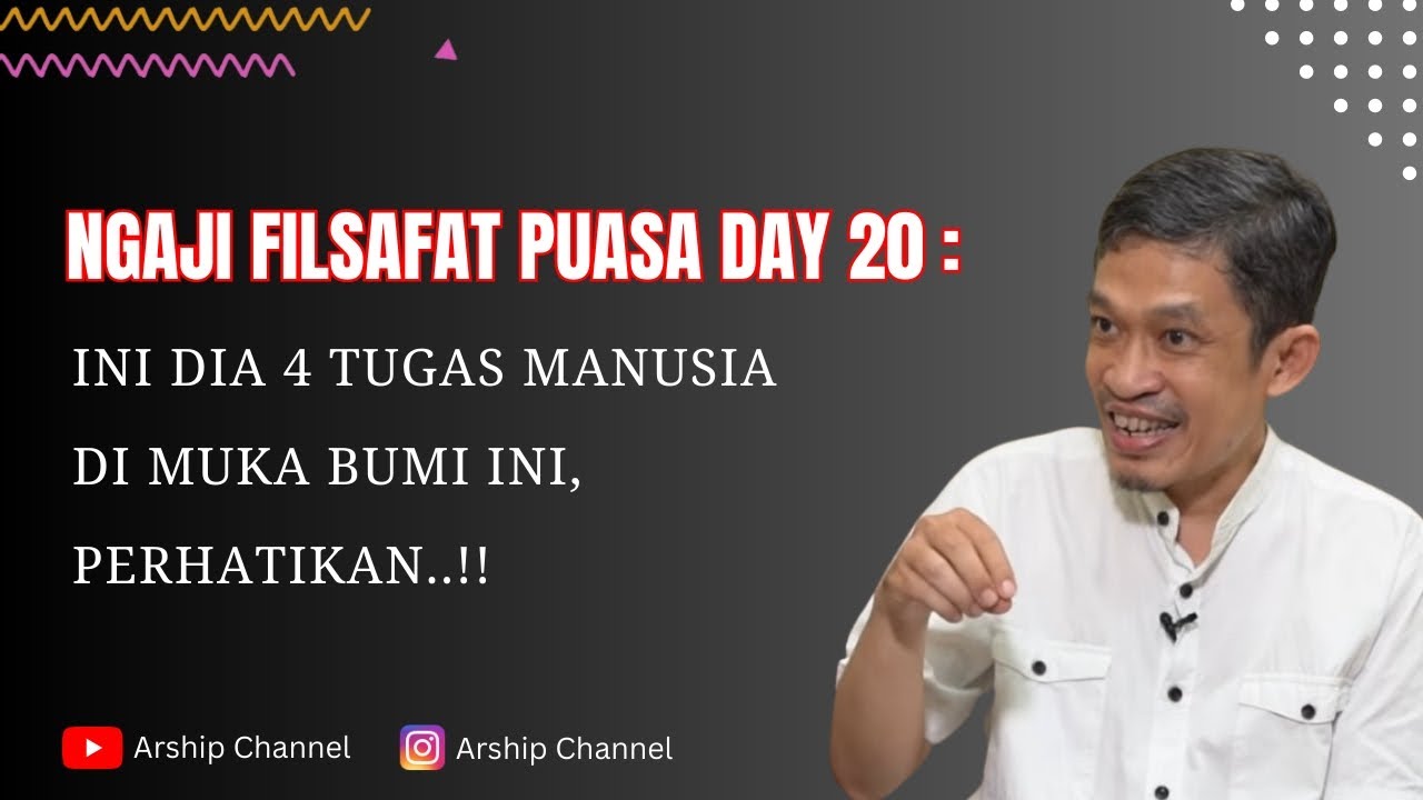 Ngaji Filsafat | 4 Tugas Manusia Di Bumi - Dr. Fahrudin Faiz,M.Ag
