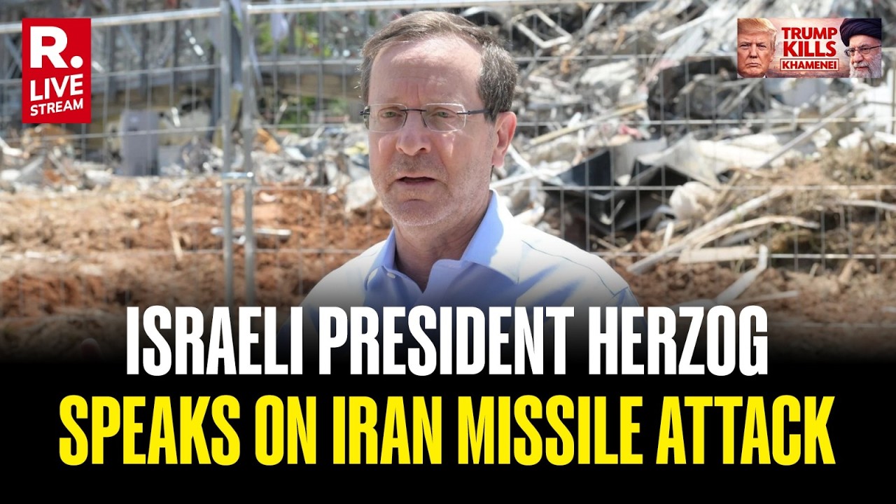 LIVE: Israeli President Visits Aftermath Of Iranian Missile Impact Site | US And Israel Strikes Iran
