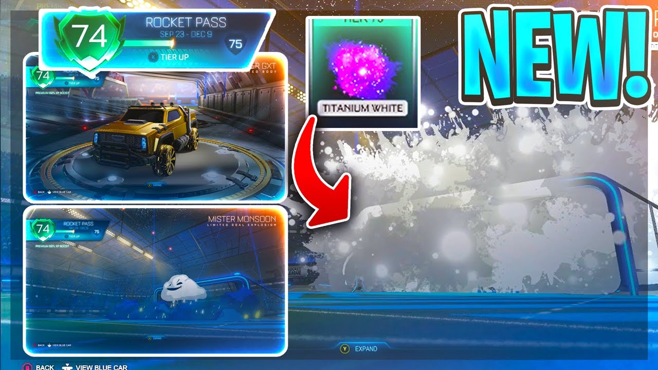 BUYING *ALL* 70 TIERS OF THE NEW SEASON 1 ROCKET PASS! [TITANIUM WHITE DROP]