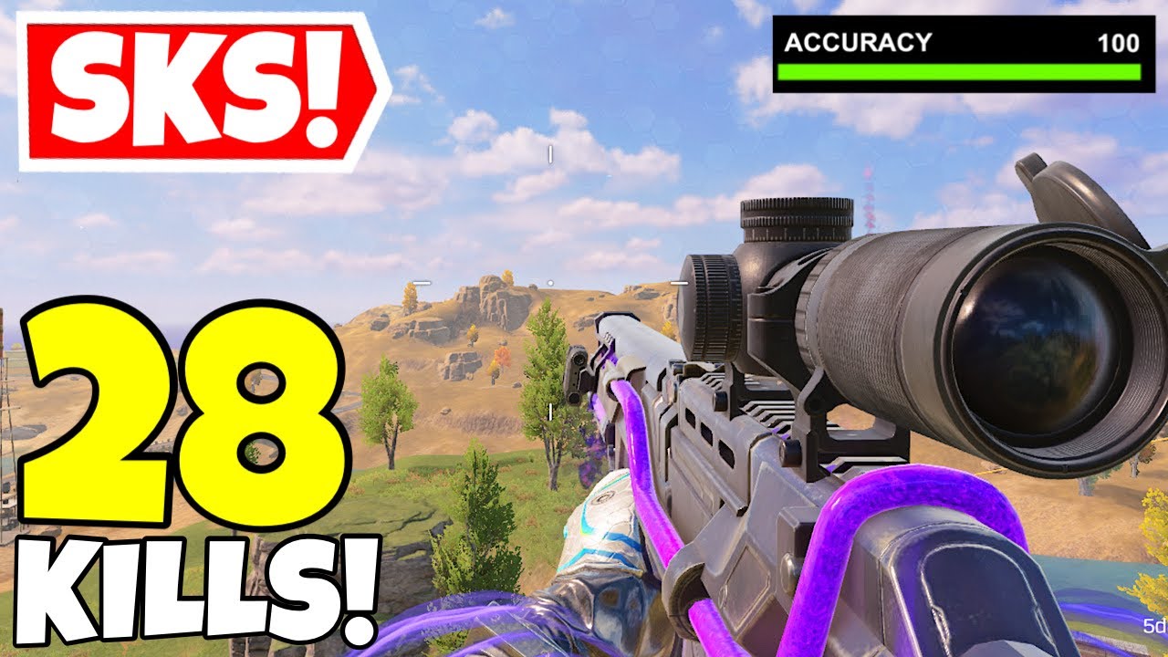 THIS 100 ACCURACY SKS CUSTOM LOADOUT IS INSANE IN CALL OF DUTY MOBILE BATTLE ROYALE!