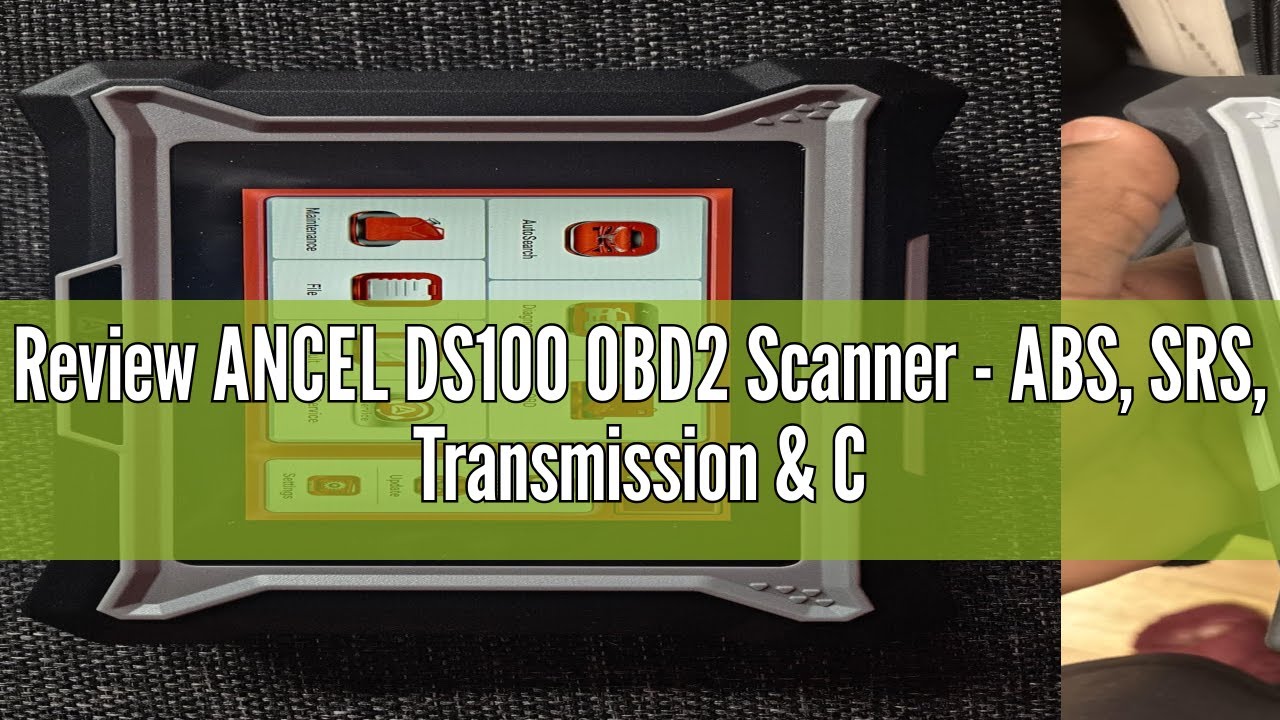 Review ANCEL DS100 OBD2 Scanner - ABS, SRS, Transmission & Check Engine Code Reader with 7 Reset, Oi