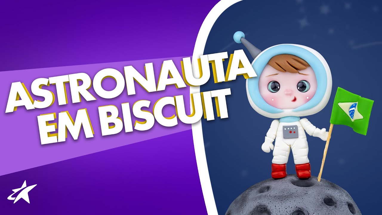 PAP Astronauta em Biscuit - Por Maria Diniz