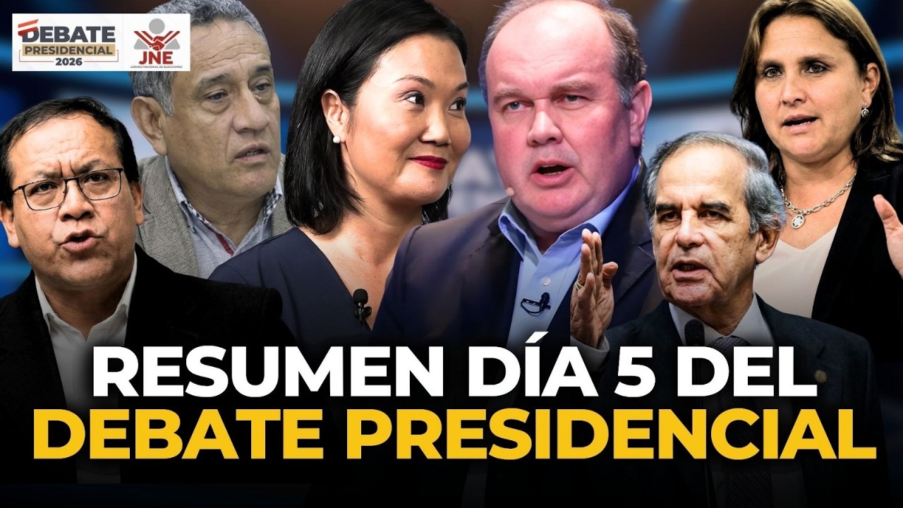PROPUESTAS Y MOMENTOS M&Aacute;S POL&Eacute;MICOS DEL D&Iacute;A 5 DEL DEBATE PRESIDENCIAL 2026 | El Comercio