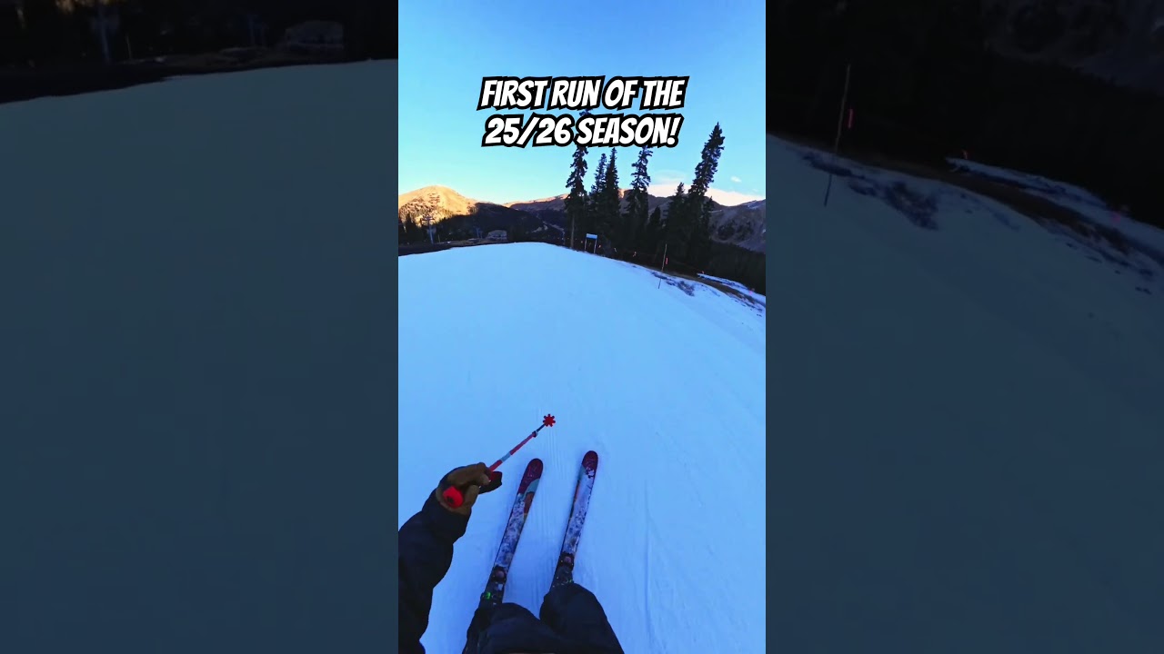 First Run! Opening Day at Arapahoe Basin!