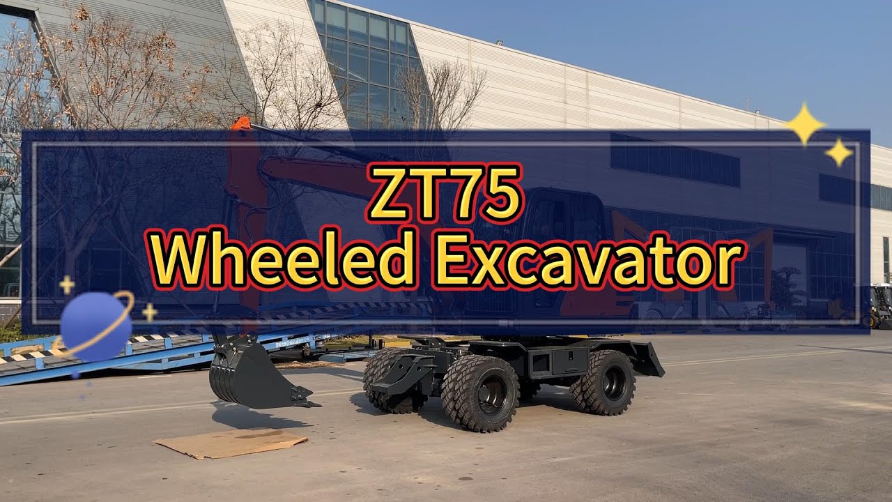 ZT75 - 6-ton multi-functional wheeled excavator #excavator