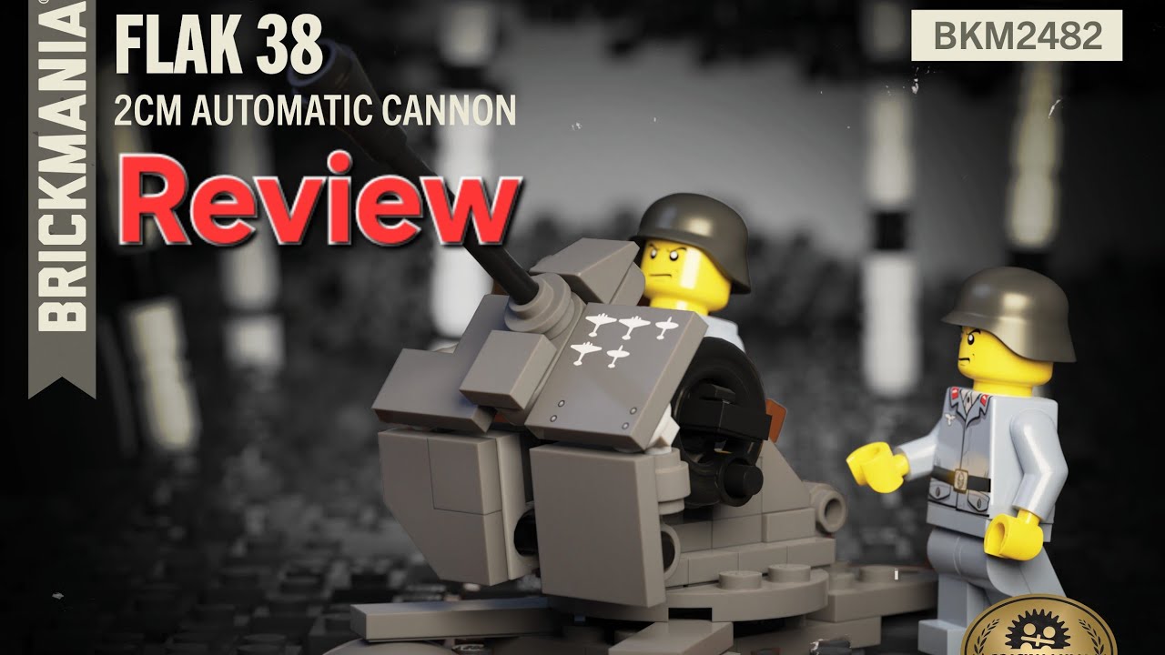 Brickmania Flak 38 Review│2cm Automatic Cannon in Lego!