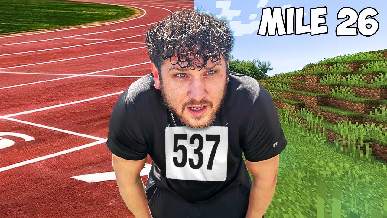 I Ran 37 Miles To BEAT MINECRAFT