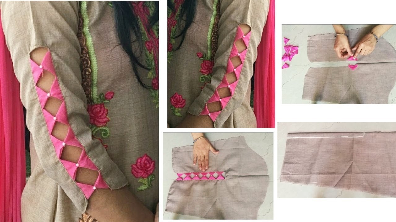 Designer Sleeves Cutting and Stitching for Suit/Kurti/Kameez