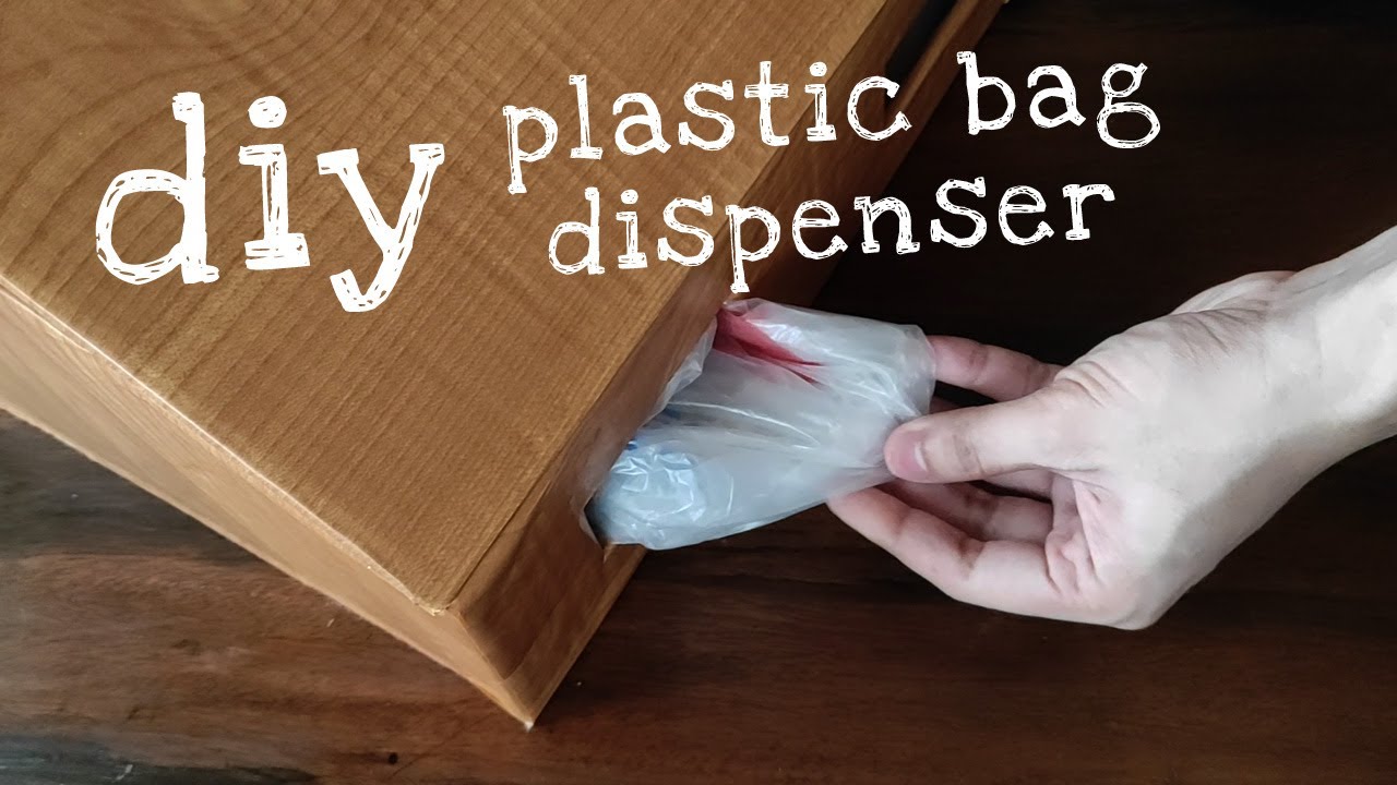 DIY PLASTIC BAG DISPENSER | Plastic Bag Organizer DIY