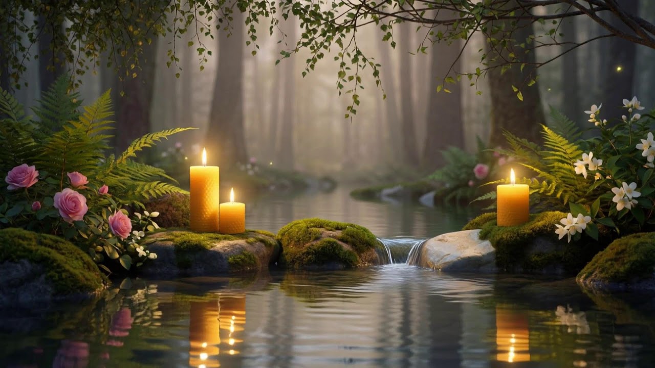 Calm River Ambience with Soft Piano 🌙 Peaceful Sleep, Meditation & Positive Energy 4