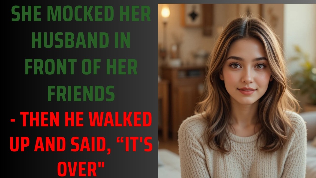 She Laughed at Her Husband in Front of Friends — Then He Calmly Said, “It’s Over.