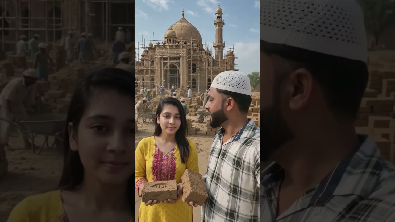 A mosque is being built #viralvideo #trendingshorts #Instagram