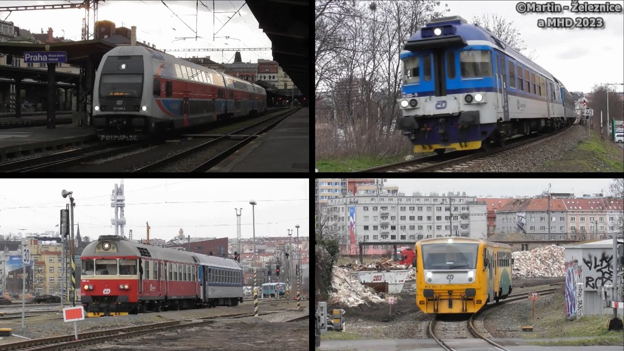 Vlaky na trati 120, Praha-Bubny a Masarykovo nádraží, aneb poslední týden provozu - 05.+11.03.2023