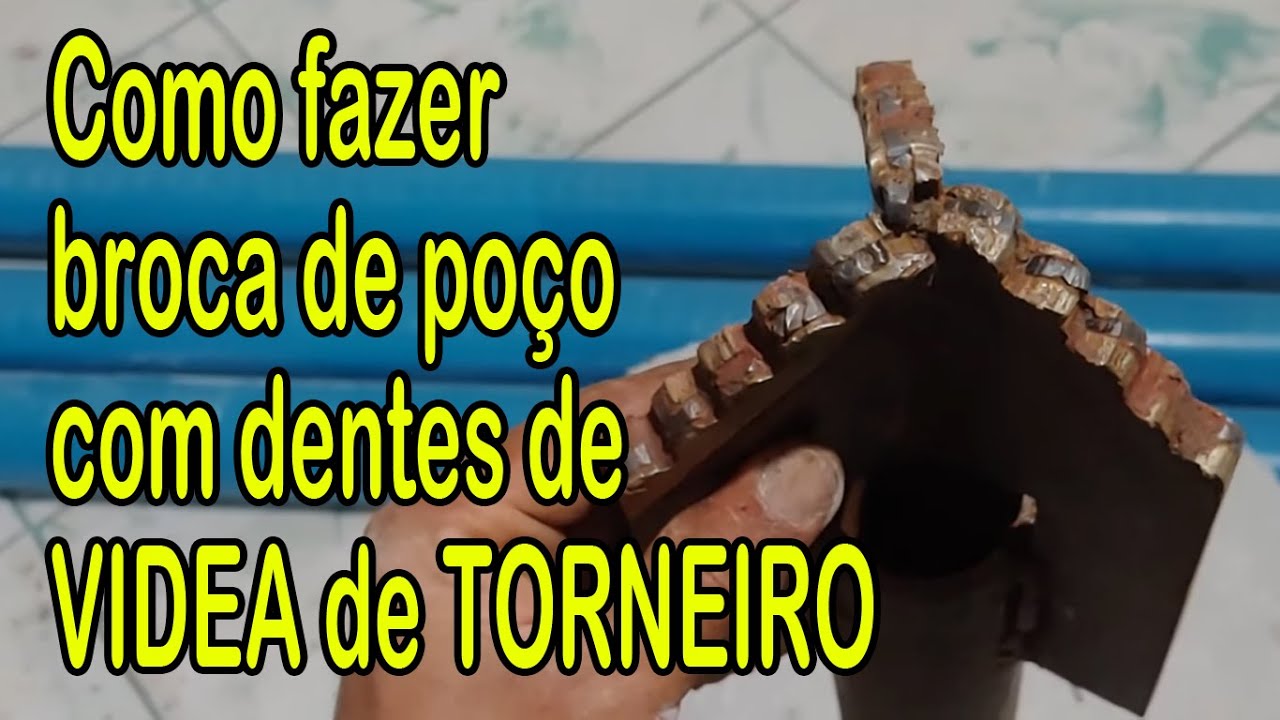 Veja como fazer broca de perfuração de poço com videa de usinagem