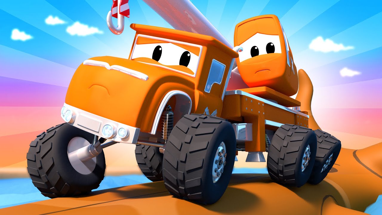 Cidade do Monster Truck | A cachoeira 🚗 Desenhos Animados para Crianças