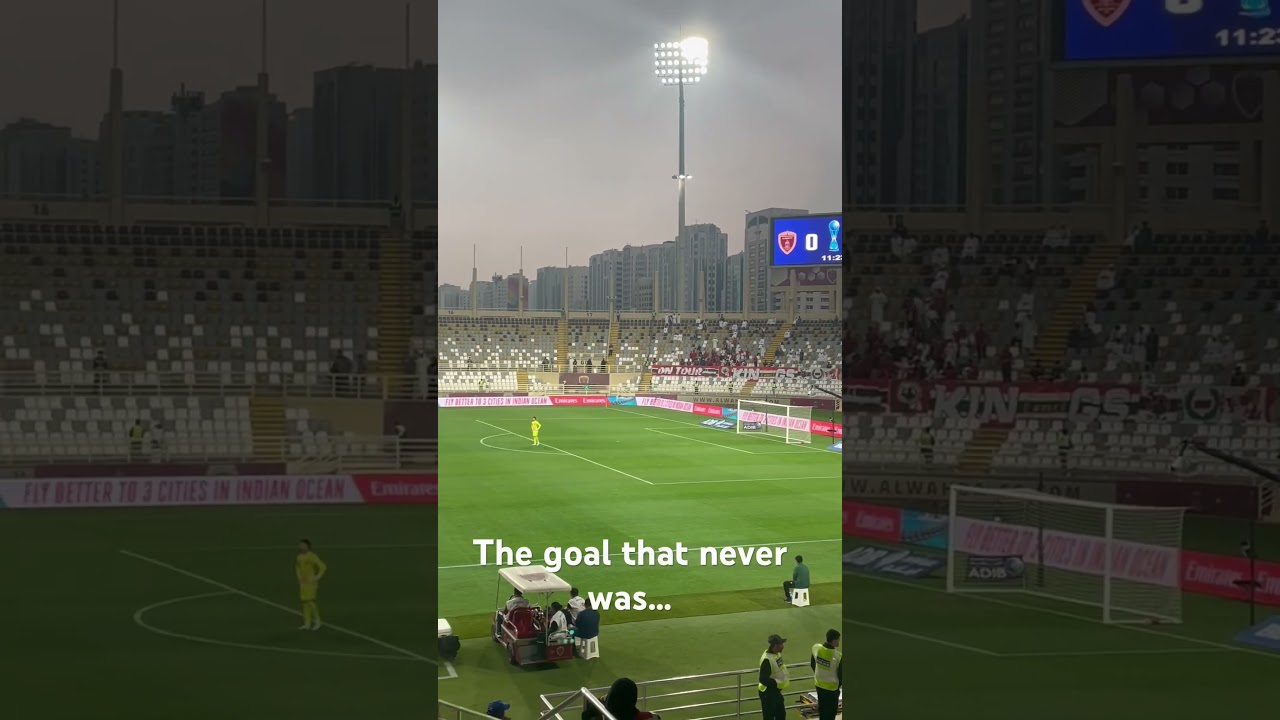 Al Wahda v Sharjah..The goal that never was #football #uaefootball #uae #alwahda #sharjahsports