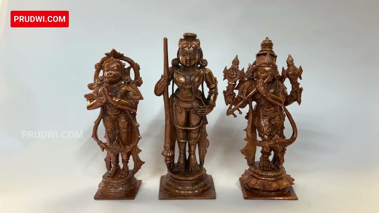 Rare Copper Idols of Hanuman, Udupi Krishna & Sri Krishna | Masterpieces by PRUDWI.COM | #godidols