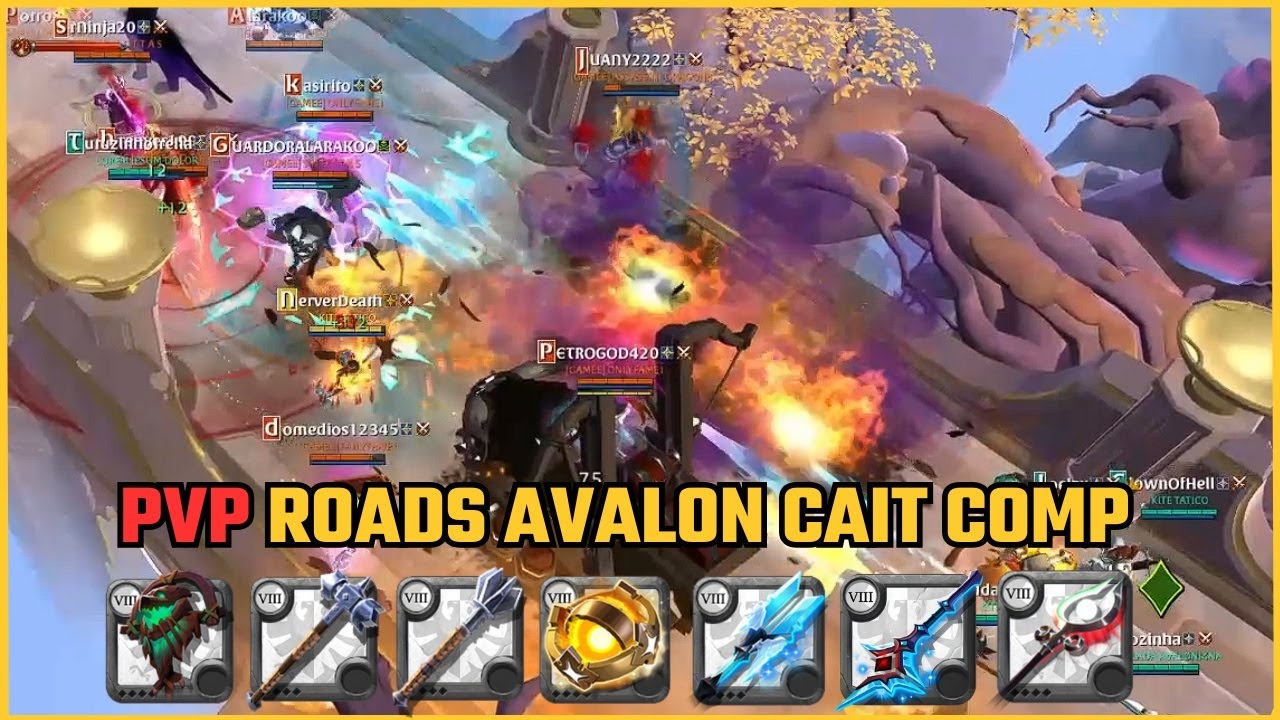 Avalon ROADS 🔥 – QUANDO A COMP ENCAIXA…! | Fights 7x7 com muita ação 💎| Albion Online #45