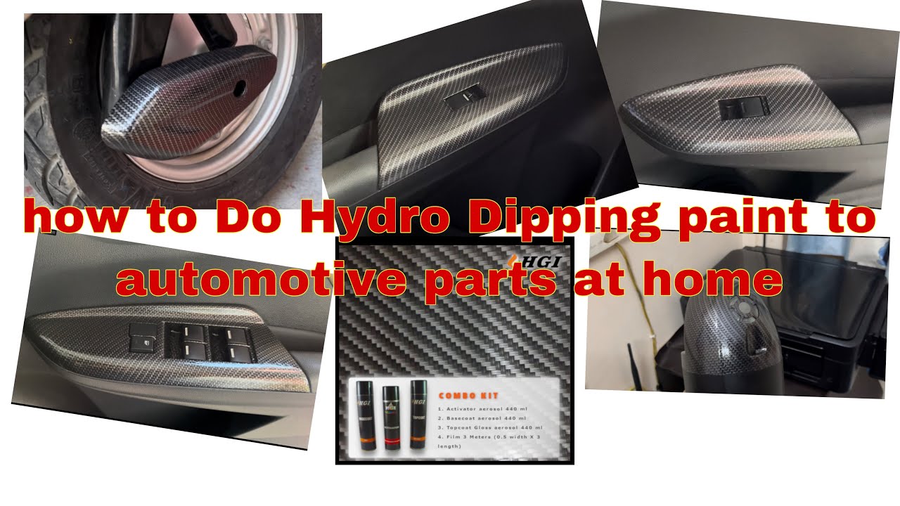How to Do Hydro Dipping paint to Automotive parts at home