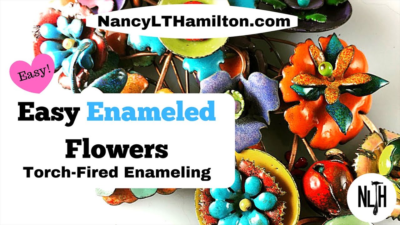 Easy Enameled Flowers: Torch-Fired Enameling!