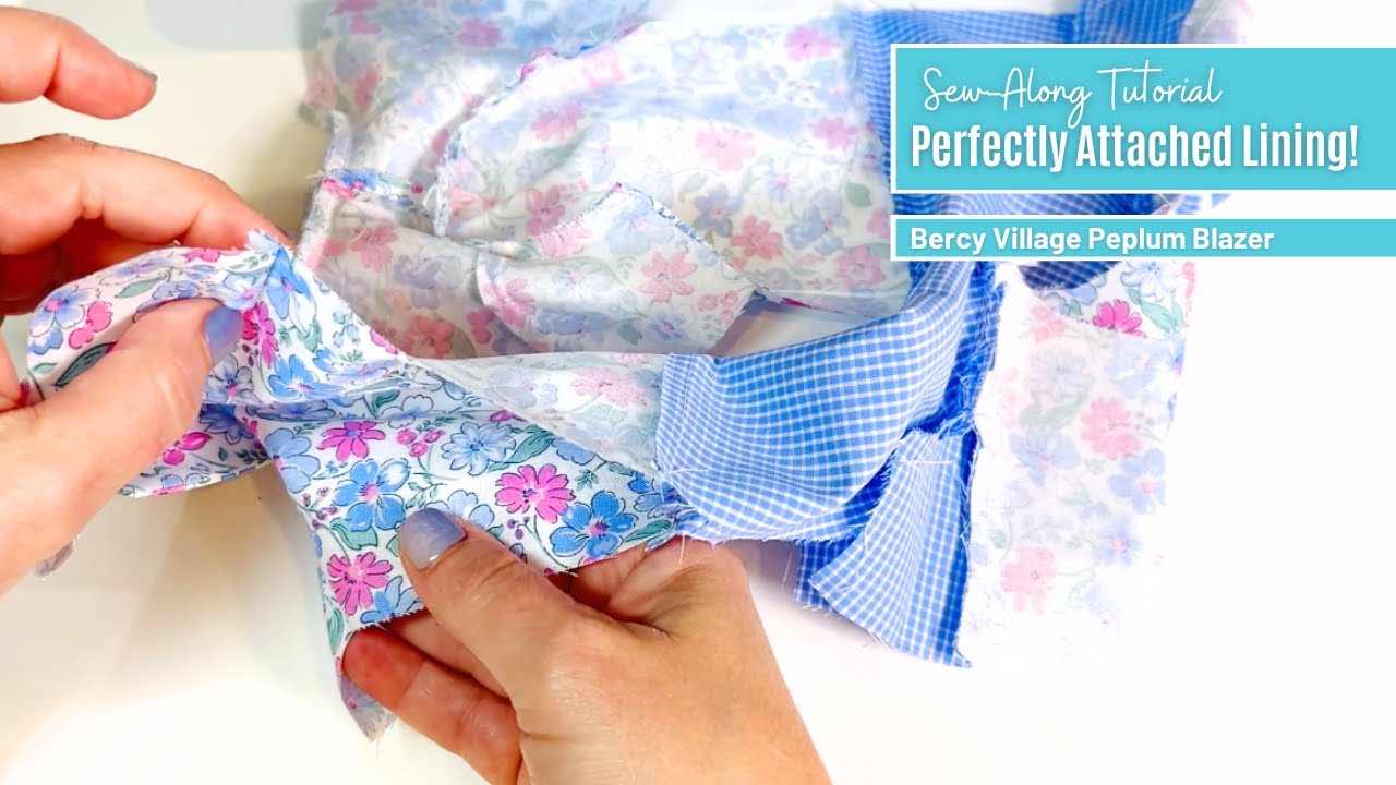 Quick Tip! Bercy Village Peplum Blazer Turning Technique - It's Genius! Learn How To Line A Blazer