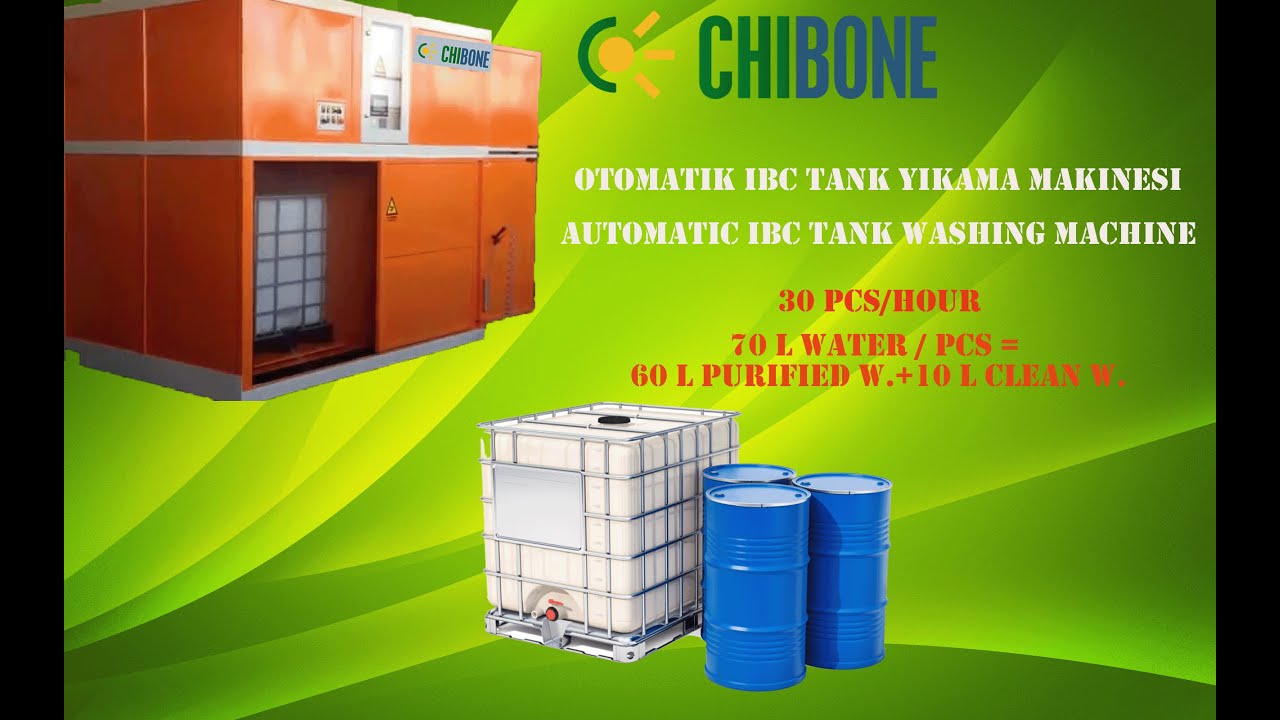 Otomatik IBC Tank Yıkama Makinesi / Automatic IBC Tank Washing Machine