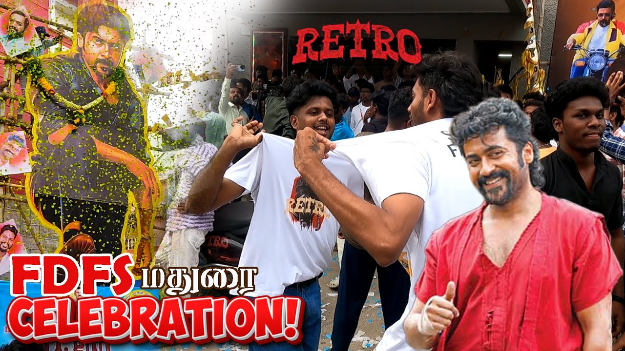 Retro FDFS Celebration | Suriya Fans | Madurai