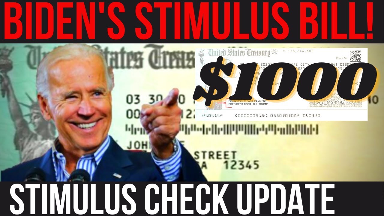 NEW STIMULUS BILL PLANS FROM BIDEN! $1000 Checks + White House Economy + Stimulus Check Update