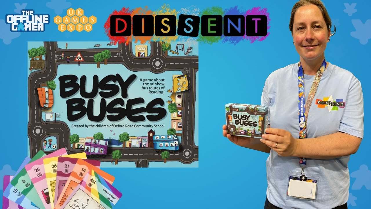 Bright, Colorful & Kid-Designed: Busy Buses from Dissent Games | UKGE 2025