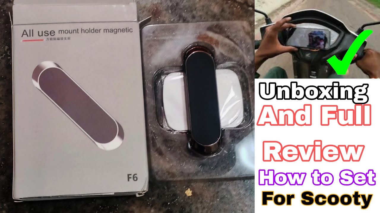 Magnet Mobile Holder For Scooty | Bar Bar Mobile टूटने का चक्कर खत्म | Mount holder magnetic