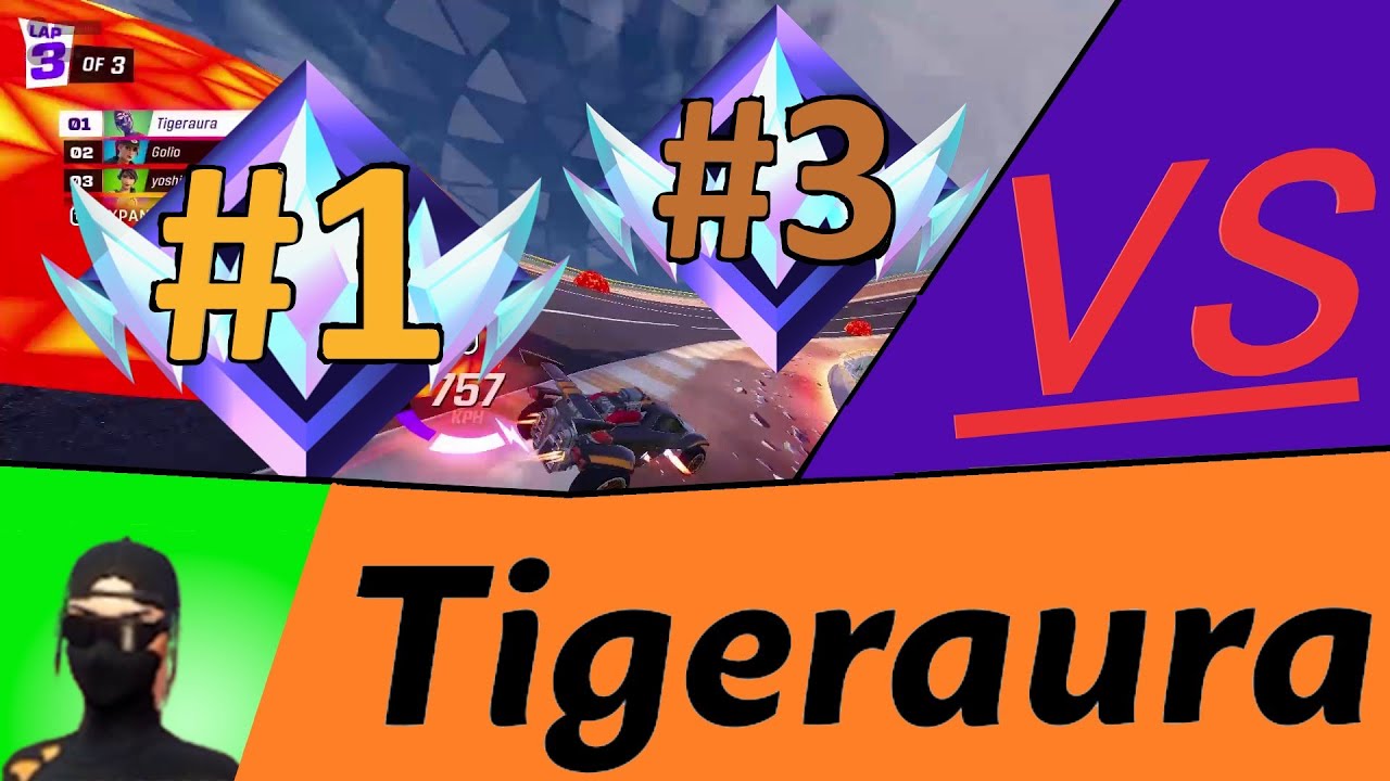 Tigeraura VS. Unreal #1 and #3 in Rocket Racing