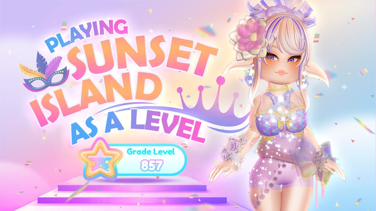 Playing SUNSET ISLAND As A LEVEL 850+ In Royale 🏰 High! (FAILED...?)