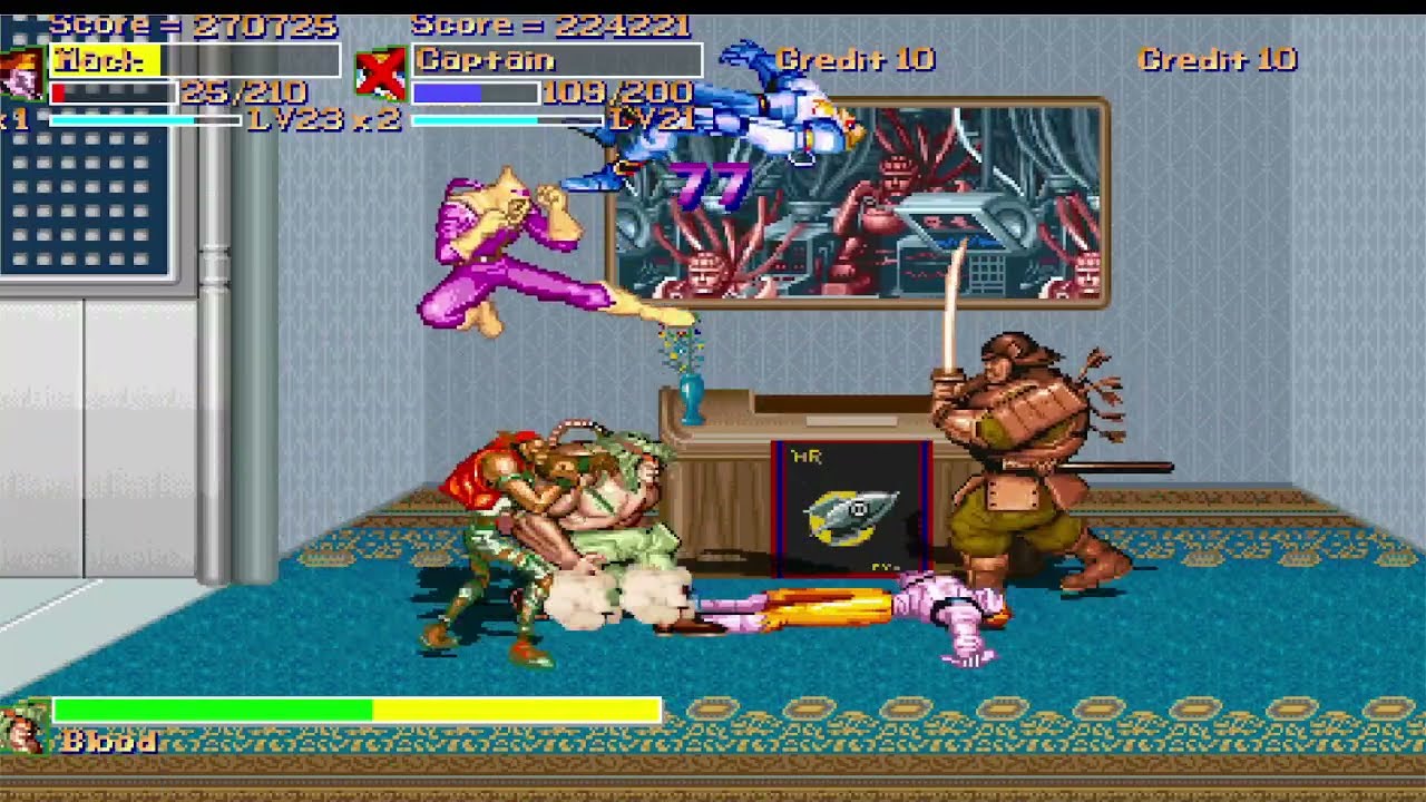 Captain Commando Jogo de arcade 1993 Gameplay 