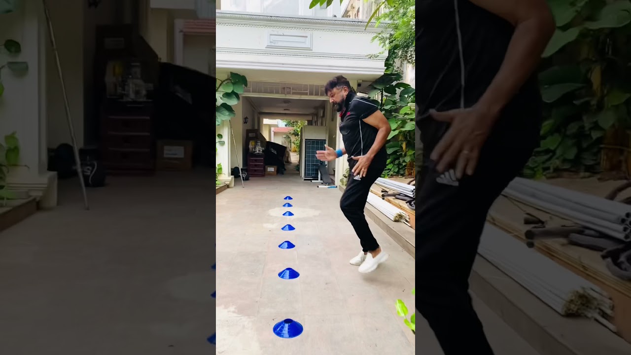 Agility training with the legendary actor jayaram ✨🔥 #fitwithnilan #coachnilan #agilitytraining #🔥
