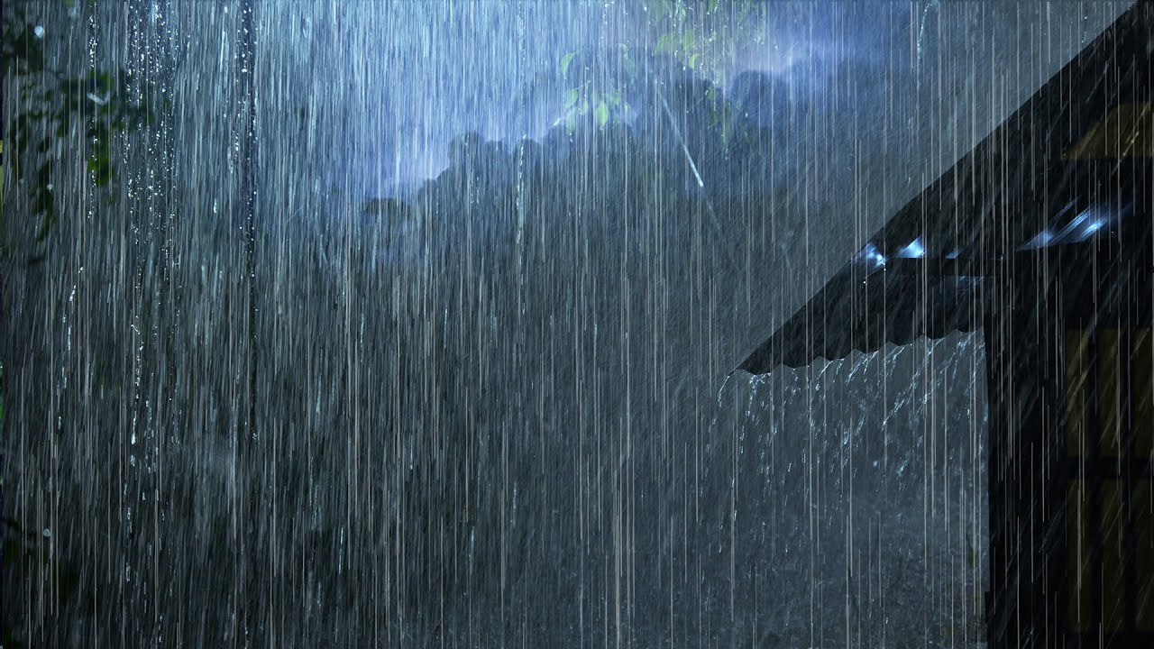 DEFEAT Insomnia in 3 MINUTES with Terrible Heavy Rain & Powerful Thunder at Night | Rain for Sleep