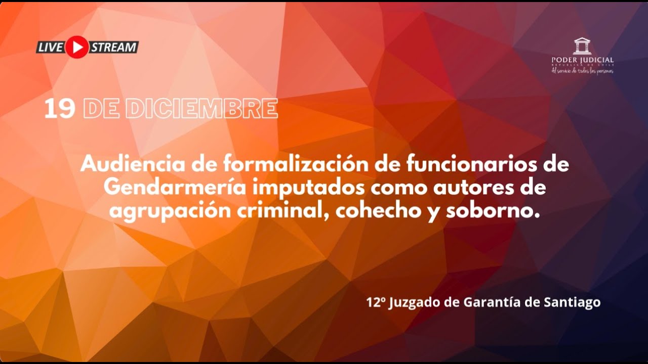 Formalizaci&oacute;n de funcionarios de Gendarmer&iacute;a imputados como autores de agrupaci&oacute;n criminal y otros