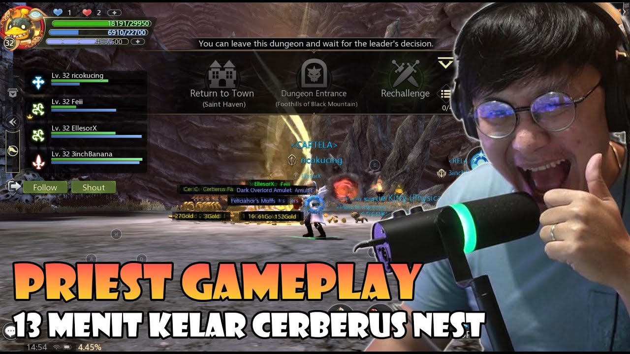 SERU ! CERBERUS NEST ! PRIEST JOB POV ! DRAGON NEST M CLASSIC